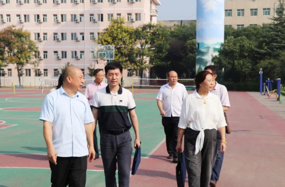 省教育厅督查组一行莅临我院检查开学防疫和准备工作